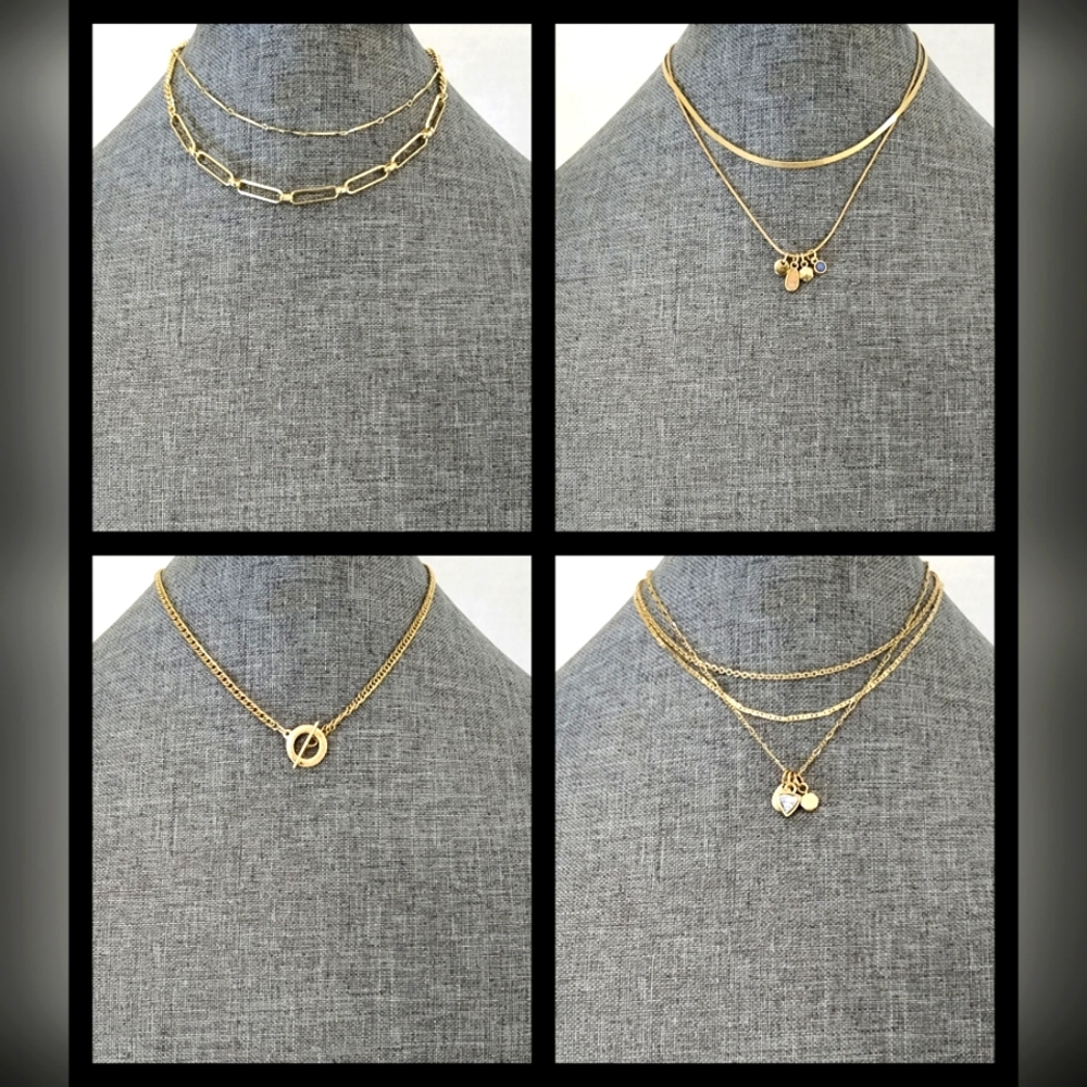 🔥NWT🔥30pc Gold Toned Necklace Bundle - Picture 7 of 15